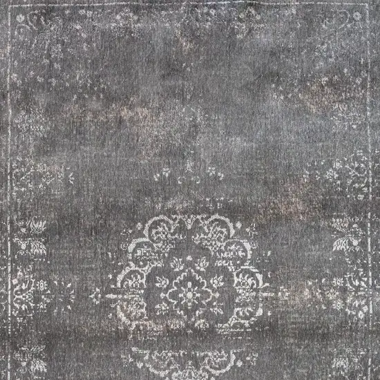 Gray Medallion Non Skid Area Rug Photo 5