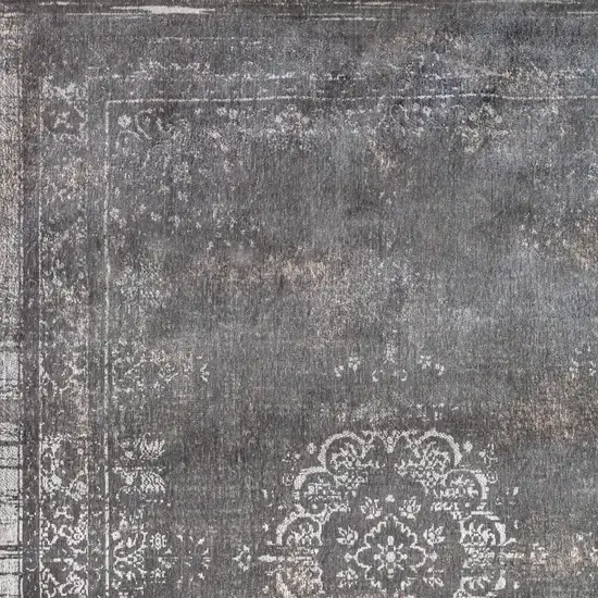 Gray Medallion Non Skid Area Rug Photo 5