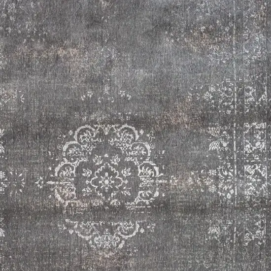 Gray Medallion Non Skid Area Rug Photo 5