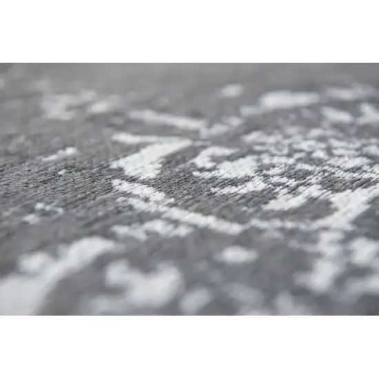 Gray Medallion Non Skid Area Rug Photo 8