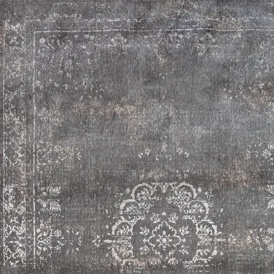 Gray Medallion Non Skid Area Rug Photo 5