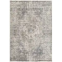 Photo of Gray Medallion Power Loom Area Rug