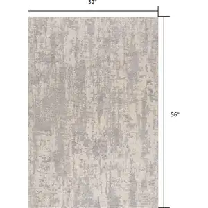 Photo of Gray Metro Modern Abstract Area Rug