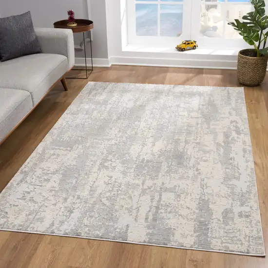 Gray Metro Modern Abstract Area Rug Photo 8