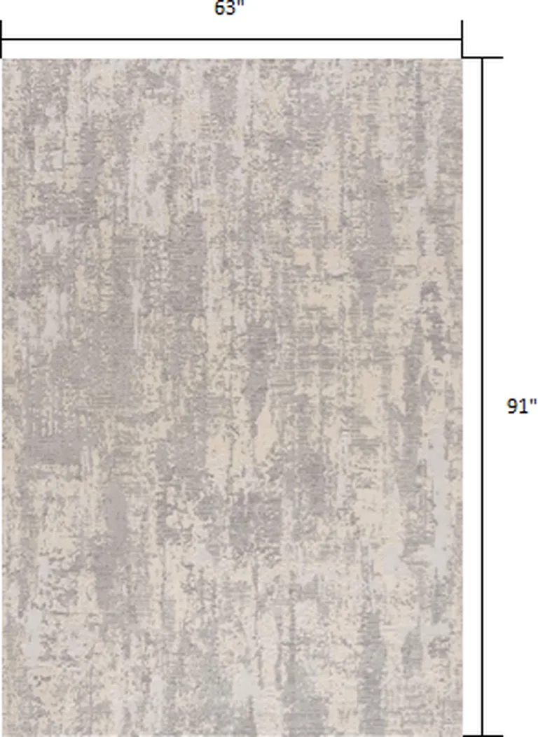 Gray Metro Modern Abstract Area Rug Photo 2