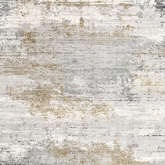 Gray Mod Distressed Strokes Area Rug Photo 1