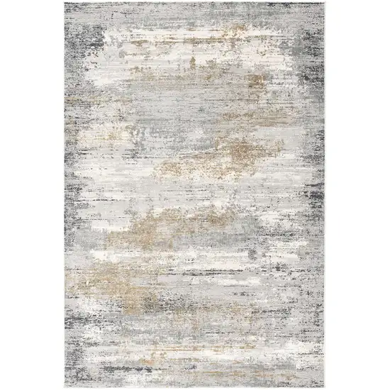 Gray Mod Distressed Strokes Area Rug Photo 2