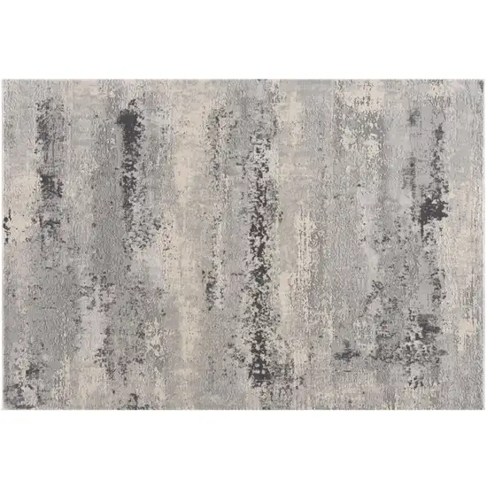 Gray Modern Abstract Area Rug Photo 1