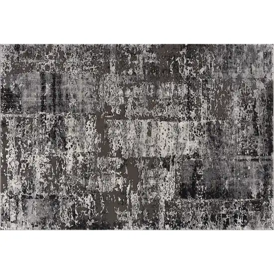 Gray Modern Abstract Area Rug Photo 3