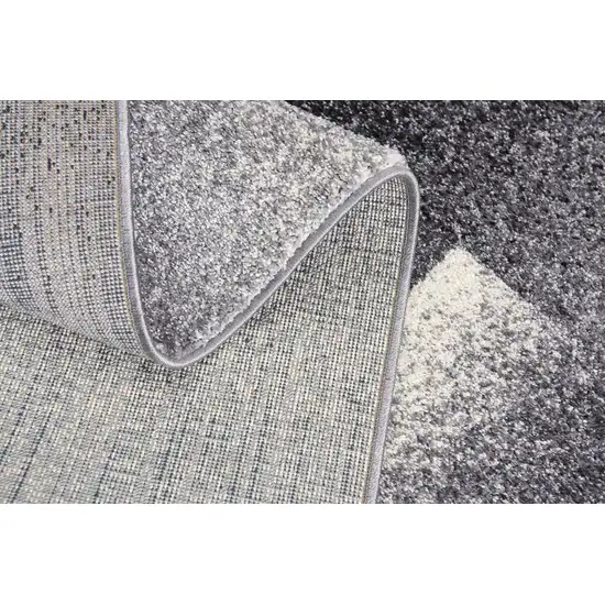 Gray Modern Geometric Area Rug Photo 9