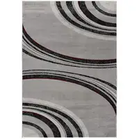 Photo of Gray Modern Geometric Area Rug