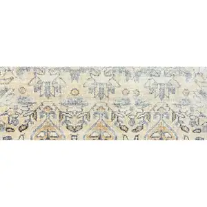 Photo of Gray Moroccan Machine Tufted Runner Rug With UV Protection