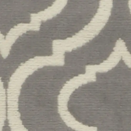 Gray Moroccan Power Loom Area Rug Photo 4