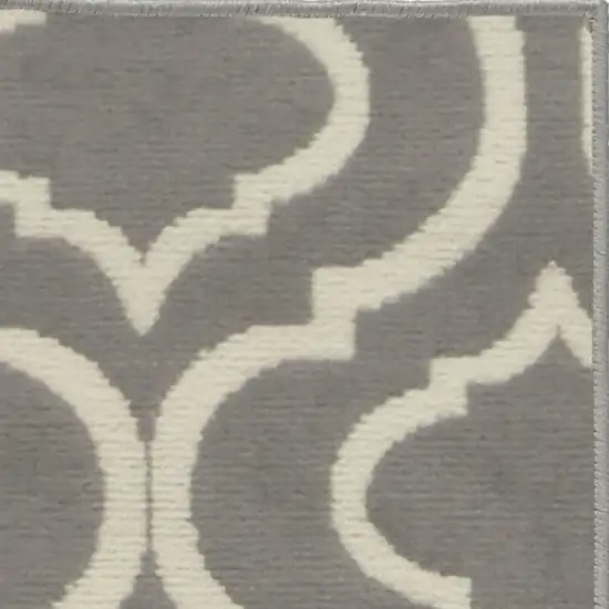 Gray Moroccan Power Loom Area Rug Photo 5