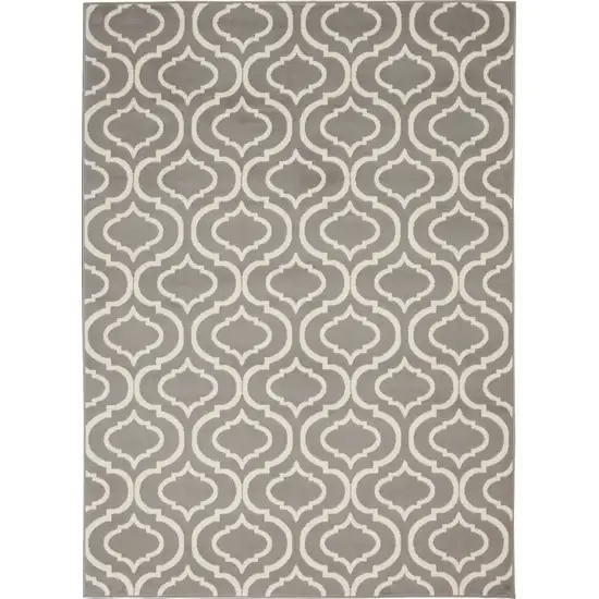 Gray Moroccan Power Loom Area Rug Photo 1