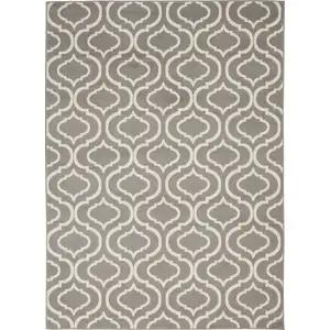 Photo of Gray Moroccan Power Loom Area Rug