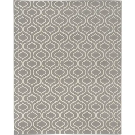 Gray Moroccan Power Loom Area Rug Photo 1