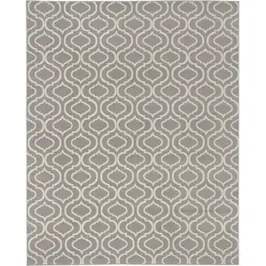 Photo of Gray Moroccan Power Loom Area Rug