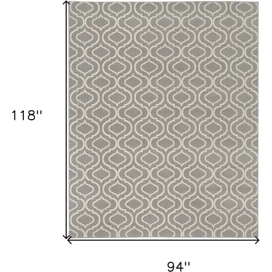 Gray Moroccan Power Loom Area Rug Photo 7