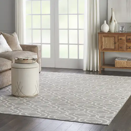 Gray Moroccan Power Loom Area Rug Photo 6