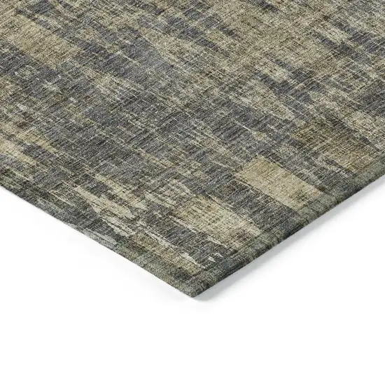 Gray Moroccan Washable Non Skid Indoor Outdoor Area Rug Photo 5