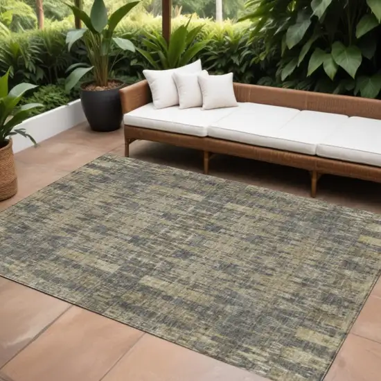 Gray Moroccan Washable Non Skid Indoor Outdoor Area Rug Photo 1