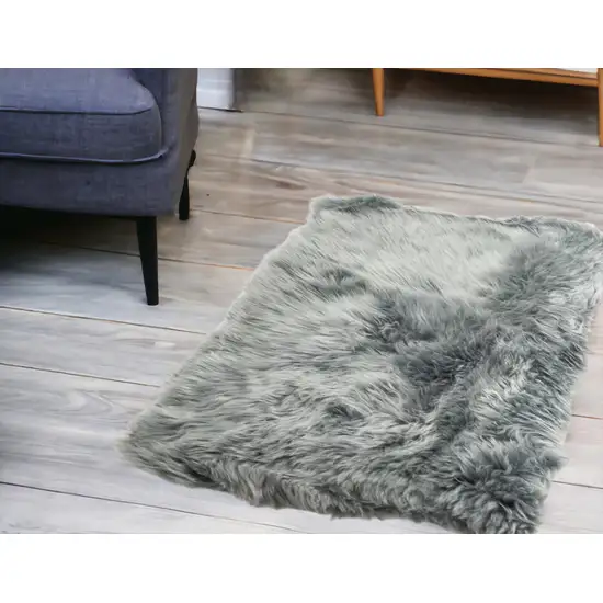 2' x 3' Gray Area Rug Photo 1