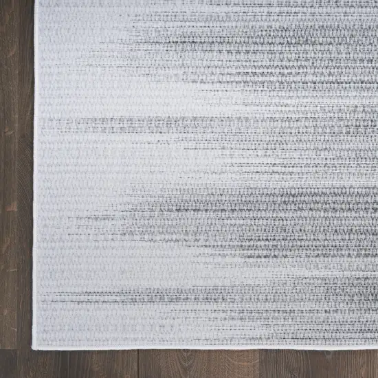 Gray Ombre Distressed Non Skid Area Rug Photo 7