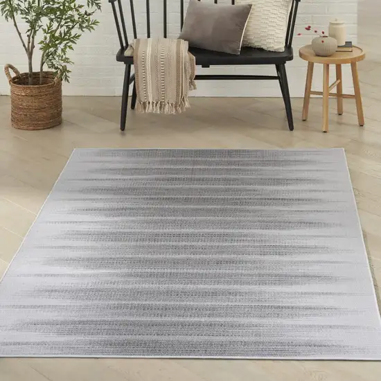 Gray Ombre Distressed Non Skid Area Rug Photo 6