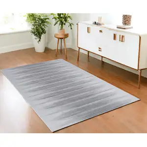 Photo of Gray Ombre Distressed Non Skid Area Rug