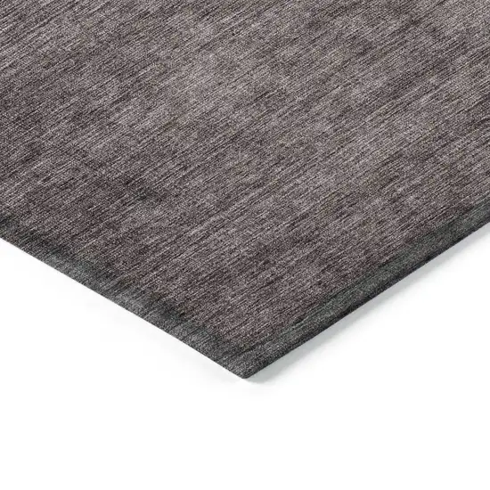 Gray Ombre Washable Non Skid Indoor Outdoor Area Rug Photo 5