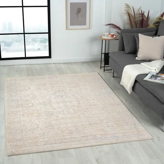 Gray Oriental Area Rug Photo 6