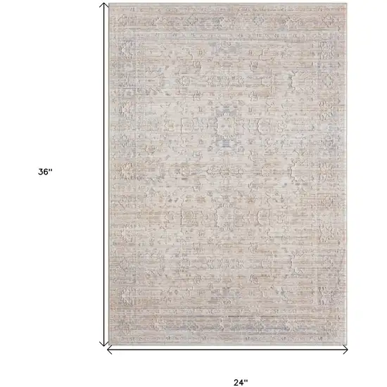 Gray Oriental Area Rug Photo 7