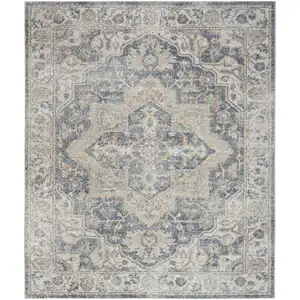 Photo of Gray Oriental Power Loom Area Rug