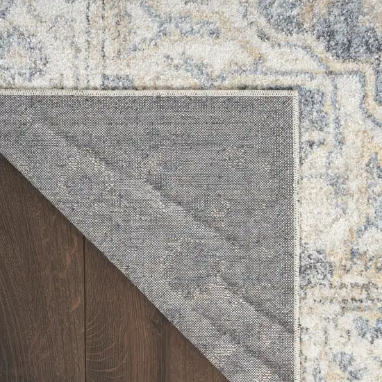 Gray Oriental Power Loom Area Rug Photo 4