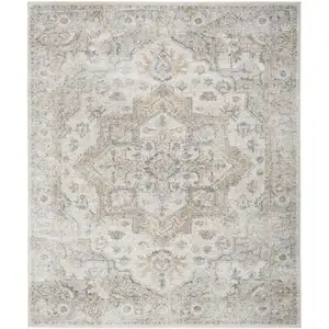 Photo of Gray Oriental Power Loom Area Rug