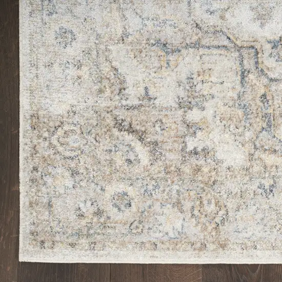 Gray Oriental Power Loom Area Rug Photo 8