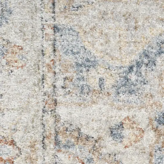 Gray Oriental Power Loom Area Rug Photo 9