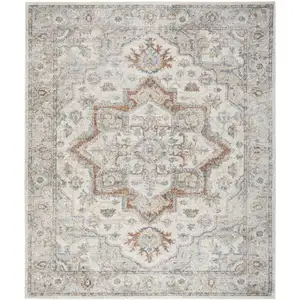 Photo of Gray Oriental Power Loom Area Rug