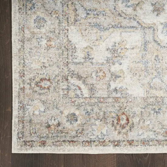 Gray Oriental Power Loom Area Rug Photo 3