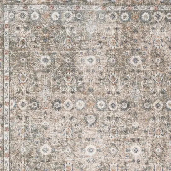 Gray Oriental Power Loom Area Rug Photo 8