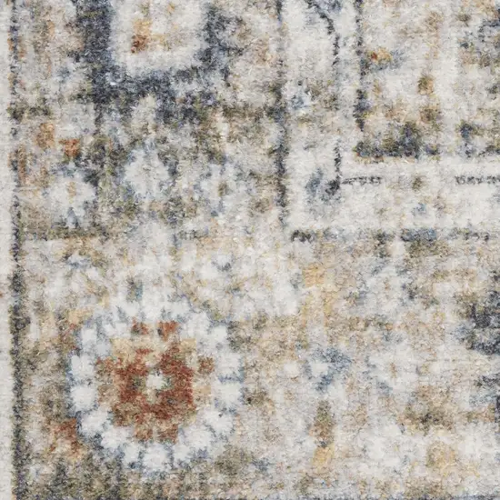 Gray Oriental Power Loom Area Rug Photo 3