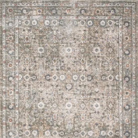 Gray Oriental Power Loom Area Rug Photo 9