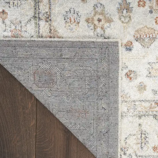 Gray Oriental Power Loom Distressed Area Rug Photo 4