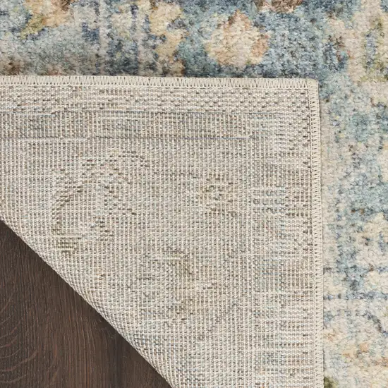 Gray Oriental Power Loom Distressed Area Rug Photo 3