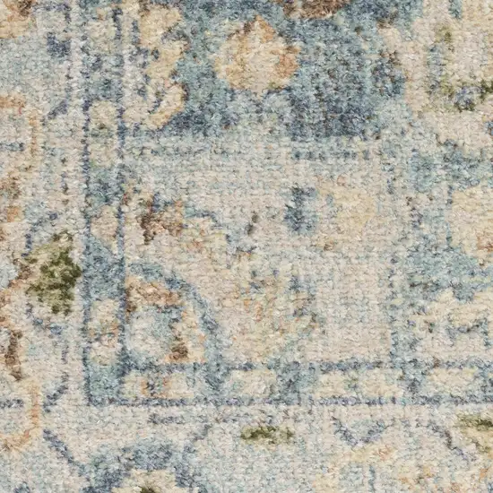 Gray Oriental Power Loom Distressed Area Rug Photo 9