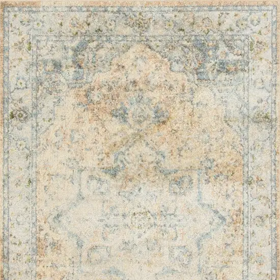 Gray Oriental Power Loom Distressed Area Rug Photo 5