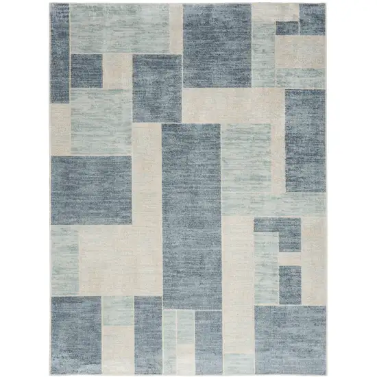 Gray Oriental Power Loom Distressed Washable Area Rug Photo 1