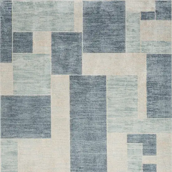 Gray Oriental Power Loom Distressed Washable Area Rug Photo 6