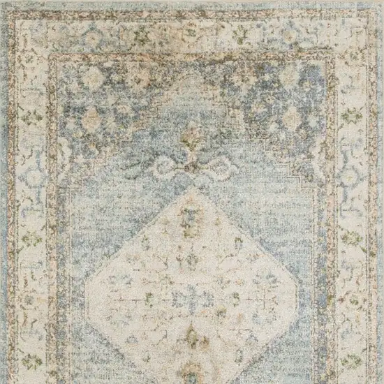 Gray Oriental Power Loom Distressed Washable Area Rug Photo 7